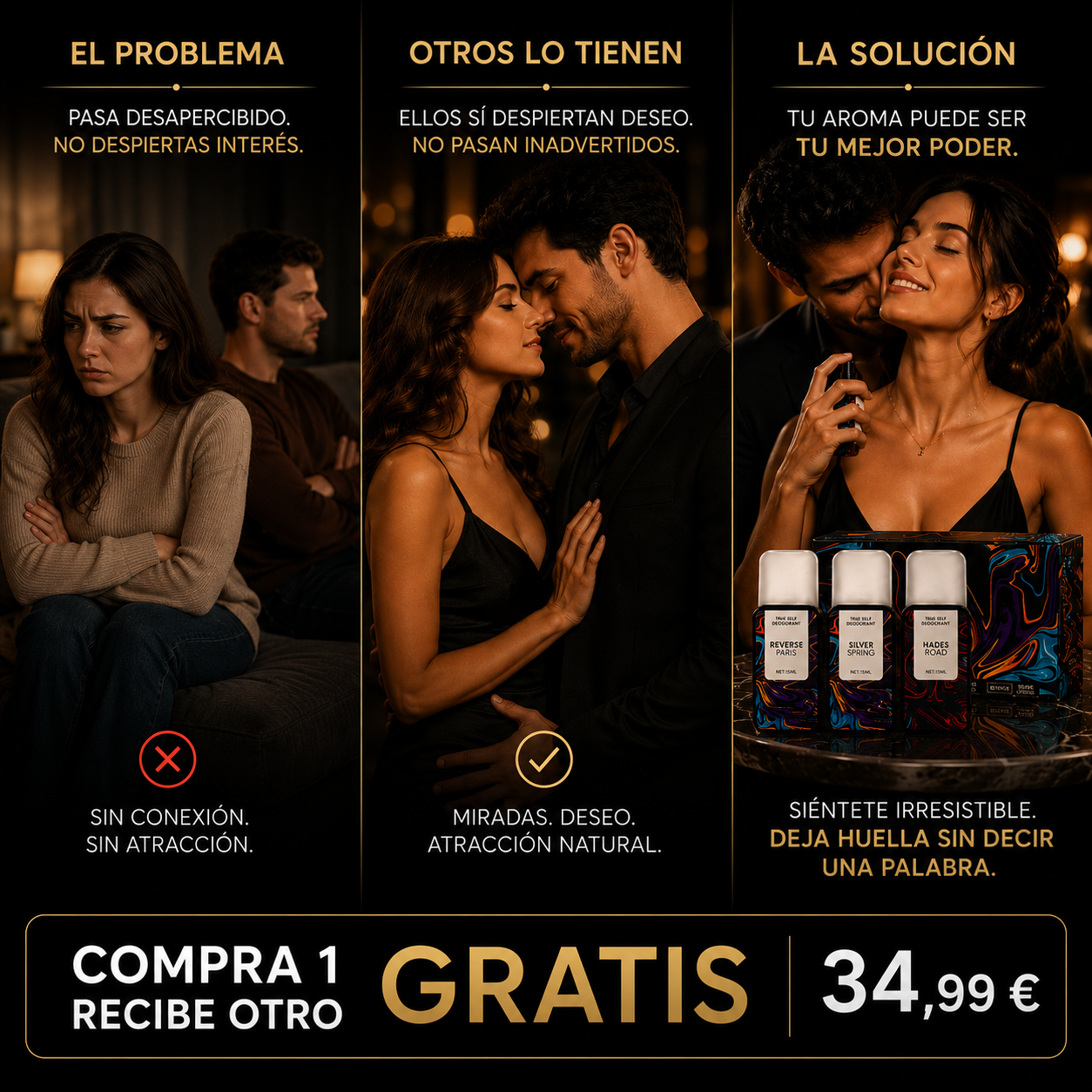 Set 3 Perfumes con Feromonas