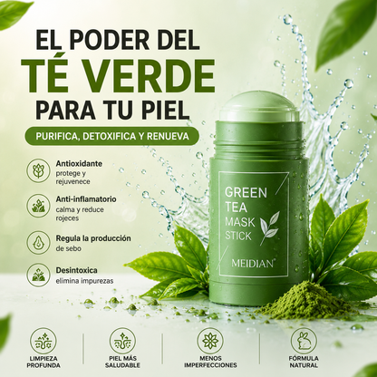 Stick Purificante de Té Verde para Poros y Puntos Negros