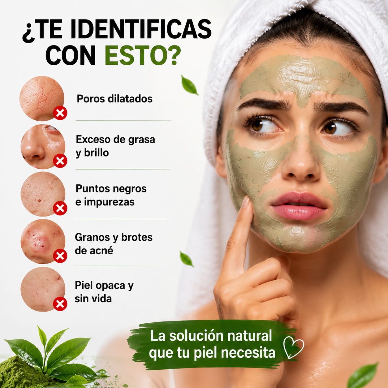 Stick Purificante de Té Verde para Poros y Puntos Negros